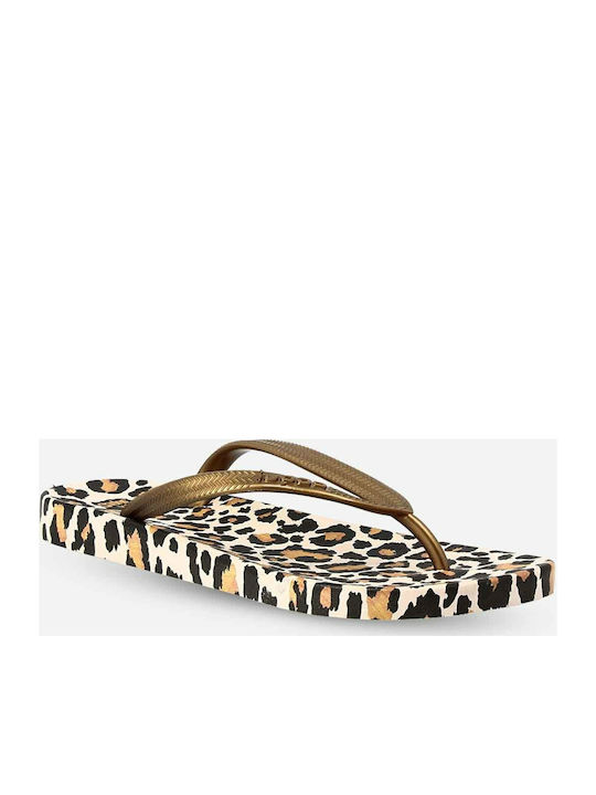 Coqui Kaja Printed 1327 Frauen Flip Flops in Gold Farbe1327-232-6198