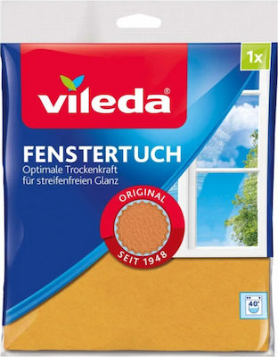 Vileda Microfibre Lavete de Curățare cu Microfibre pentru Geamuri Portocaliu 40x36buc 1buc