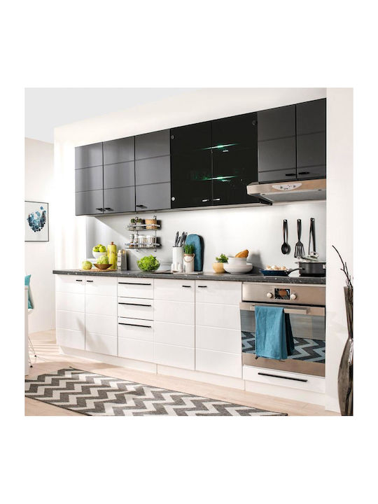 Claudia Floor Oven Base Cabinets Λευκό L60xW55xH82cm