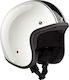 Bandit Jet Classic White/Black Motorcycle Helmet Jet ECE 22.05