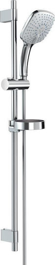 Ideal Standard Idealrain Cube XL3 Slide Bar with Showerhead and Hose