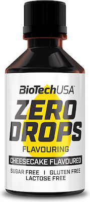 Biotech USA Zero Drops Drops mit Aroma Käsekuchen Glutenfrei 50ml