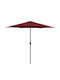 Round Aluminum Garden Parasol Burgundy Φ2.7m