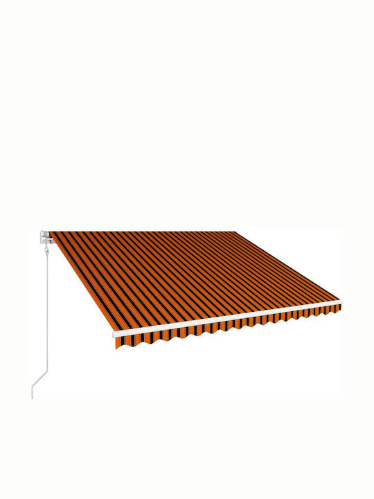 vidaXL Τέντα Βεράντας Καφέ 4.5x3m
