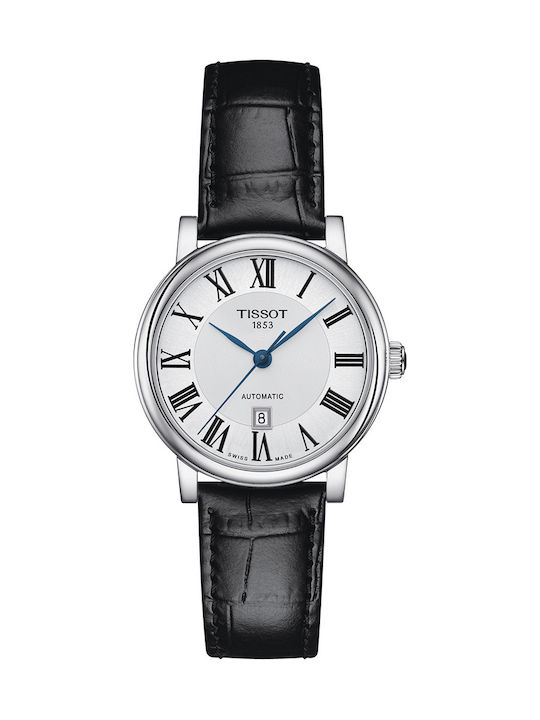 Tissot Premium Ceas Automat cu Negru Curea de Piele