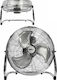 DictroLux 586125 Ανεμιστήρας Δαπέδου 120W Διαμέτρου 51cm Ασημί