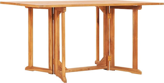 Wooden Masa pentru spații exterioare Pliabil 150x90x75buc