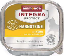 Animonda Integra Protect Harnsteine Nasses Katzenfutter für Katze in Tablett mit Huhn 100gr 12611