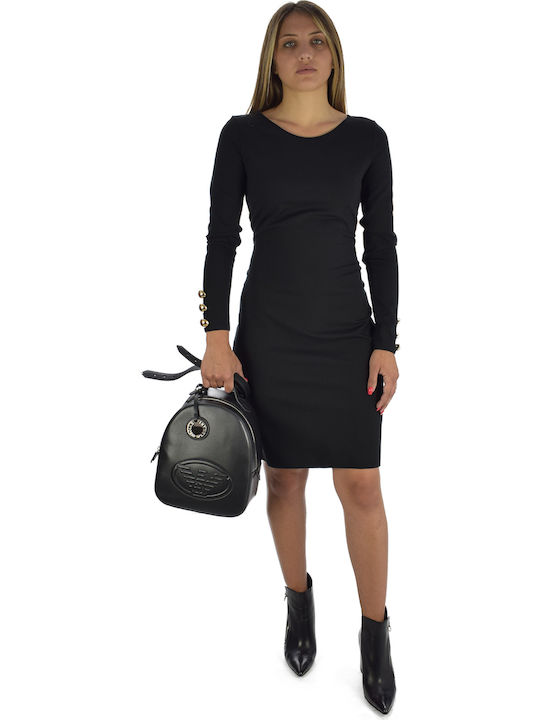 Emporio Armani Midi Dress Black 6Z2A6Q2JB7Z-0999