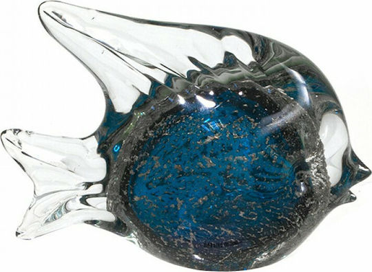 Zaros Διακοσμητικό Ψάρι από Γυαλί 16.5x5x12cm