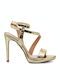 New Matic 077 Damen Sandalen in Gold Farbe