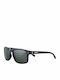 Zippo Men's Sunglasses with Navy Blue Plastic Frame and Black Polarized Lens OB78-03