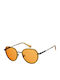 Polaroid Unisex Sunglasses with Black Metal Frame and Orange Polarized Lens PLD6114/S 40G/HE