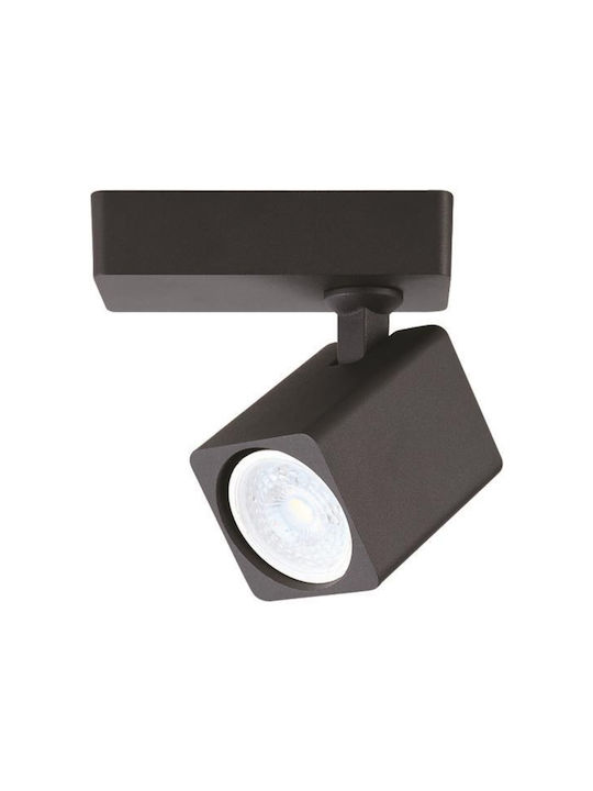 Eurolamp Single Spot GU10 Black 145-25022