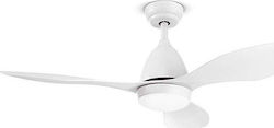 Perenz Galileo 130cm με Φως Metal Matt White