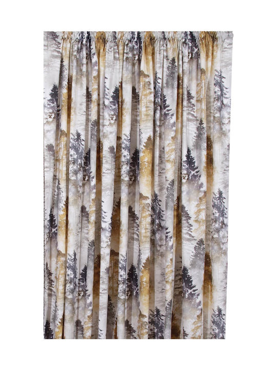 Anna Riska Perdea Cu Coafură Forest Bej 140x270 cm