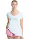 BodyTalk 1201-903628 Women's Athletic T-shirt with V Neckline Polka Dot Calm 1201-903628-00429