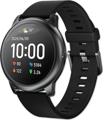 Haylou Solar LS05 45mm Smartwatch με Παλμογράφο (Μαύρο)