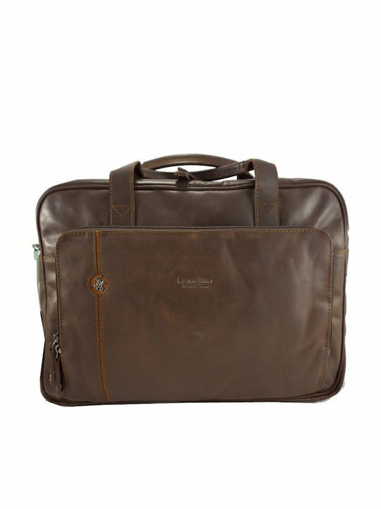Leather Men's Briefcase Brown