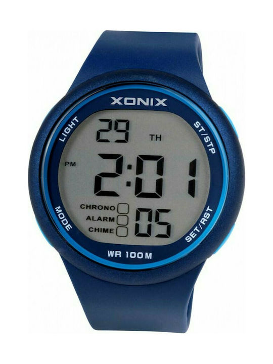 Xonix Digital Uhr Chronograph Batterie mit Blau GJB-A04