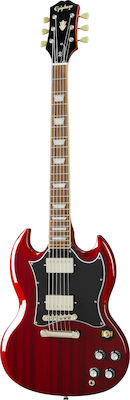 Epiphone SG Standard Ηλεκτρική Κιθάρα 6 Χορδών με Ταστιέρα Indian Laurel και Σχήμα Double Cut Heritage Cherry