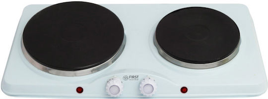 First Austria Countertop Burner Emaille Double Weiß