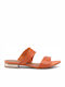 Marco Tozzi Damen Flache Sandalen in Orange Farbe