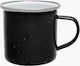 Compass Tasse Emaille Schwarz 360ml 1Stück