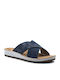 Marco Tozzi Women's Flat Sandals Anatomic in Navy Blue Color