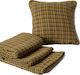 Silk Fashion Multisquare Покривка За Двуместен Диван 180x240см Зелен