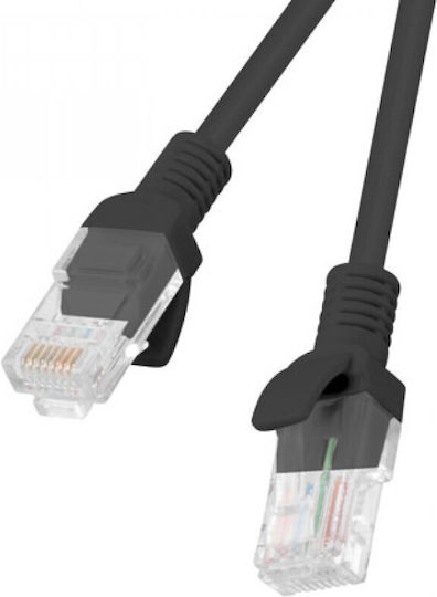 Lanberg U/UTP Cat.5e (Gigabit) Мрежов Кабел Ethernet 2м Черен