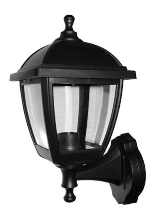 Adeleq Wall-Mounted Outdoor Lantern IP44 E27 Black