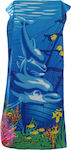 Summertiempo Δελφίνι Beach Towel Light Blue 140x70cm.