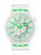 Swatch Big Bold Watch with White Rubber Strap