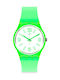 Swatch Ceas cu Verde Curea de Cauciuc