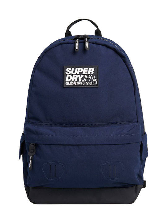 Superdry Classic Montana Υφασμάτινο Σακίδιο Πλάτης Navy Μπλε