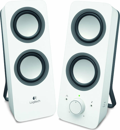 Logitech Z200 Ηχεία Υπολογιστή 2.0 με Ισχύ 5W σε Λευκό Χρώμα