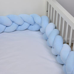 Baby Oliver Πάντα Πλεξούδα Εσωτερική Γαλάζια 18x200cm