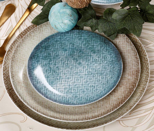 Cryspo Trio La Palma Colorful Porcelain Dinnerware Set 20pcs