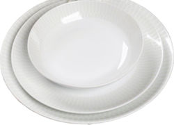 Cryspo Trio Astrid Porcelain Dinnerware Set Λευκό 20pcs