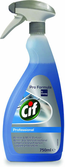 Cif Professional Καθαριστικό Spray Τζαμιών 750ml