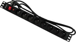 Qoltec 53996 Rack Power Strip 8 Pieces