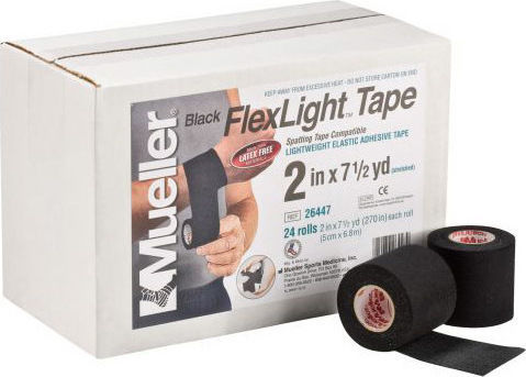 Mueller FlexLight Еластична Самозалепваща Спортна лента 7.6см x 6.8м Черен