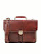 Assisi Leder Herrentasche Geldbörse Tabac Braun