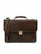 Assisi Leather Men's Brown Briefcase