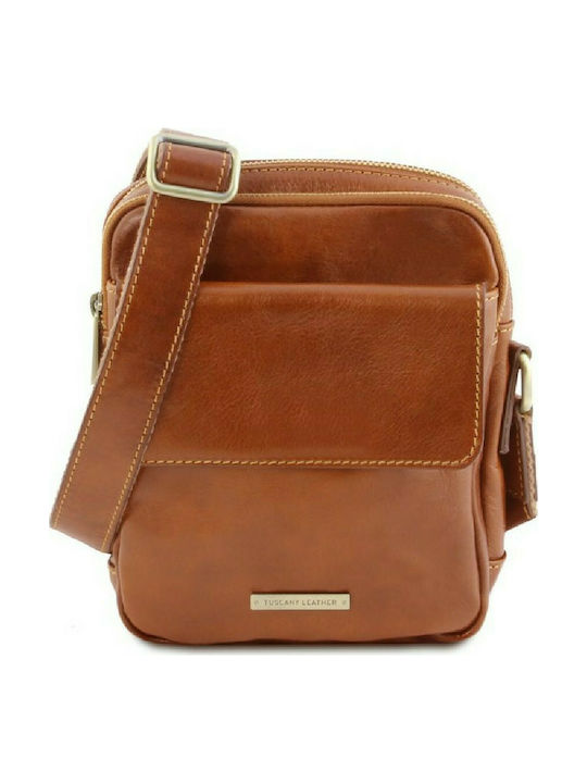 Tuscany Leather Larry Leather Men's Bag Shoulder / Crossbody Tabac Brown