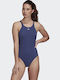 Sportlicher Badeanzug Marineblau