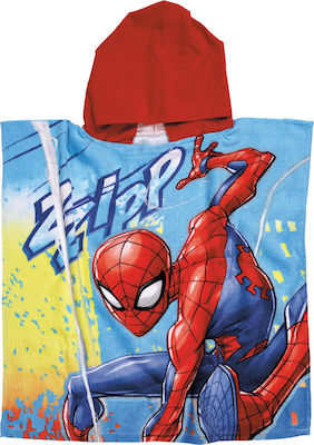 Das Home Παιδικό Πόντσο Θαλάσσης Spiderman Πετρόλ 120 x 60εκ.