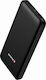 Swissten Worx 22013951 Power Bank 10000mAh 12W με 2 Θύρες USB-A Μαύρο