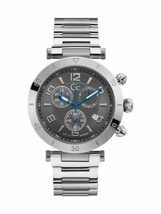 GC Watches Ανδρικό Ρολόι 44mm Χρονογράφος Μπατα...
